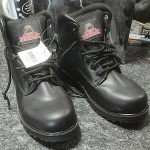 Brahma Black Men's Lace-Up Work Boots
